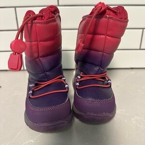 Lands' End Kids' Purple and Pink Snow Boots